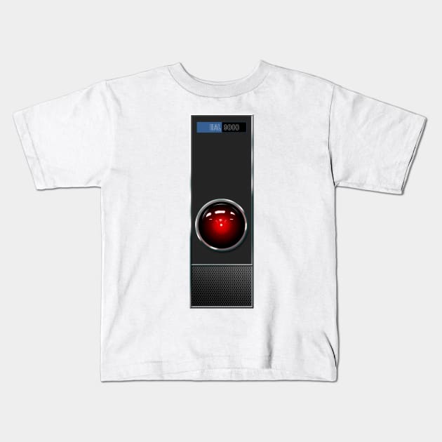 HAL 9000 Kids T-Shirt by synaptyx